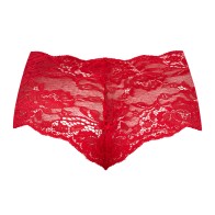 Shorts de Encaje Sugar High Magic Silk Rojo Talla Reina