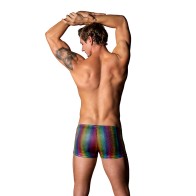 Male Power Pack & Play Pocket Short Rainbow - Fun and Functional