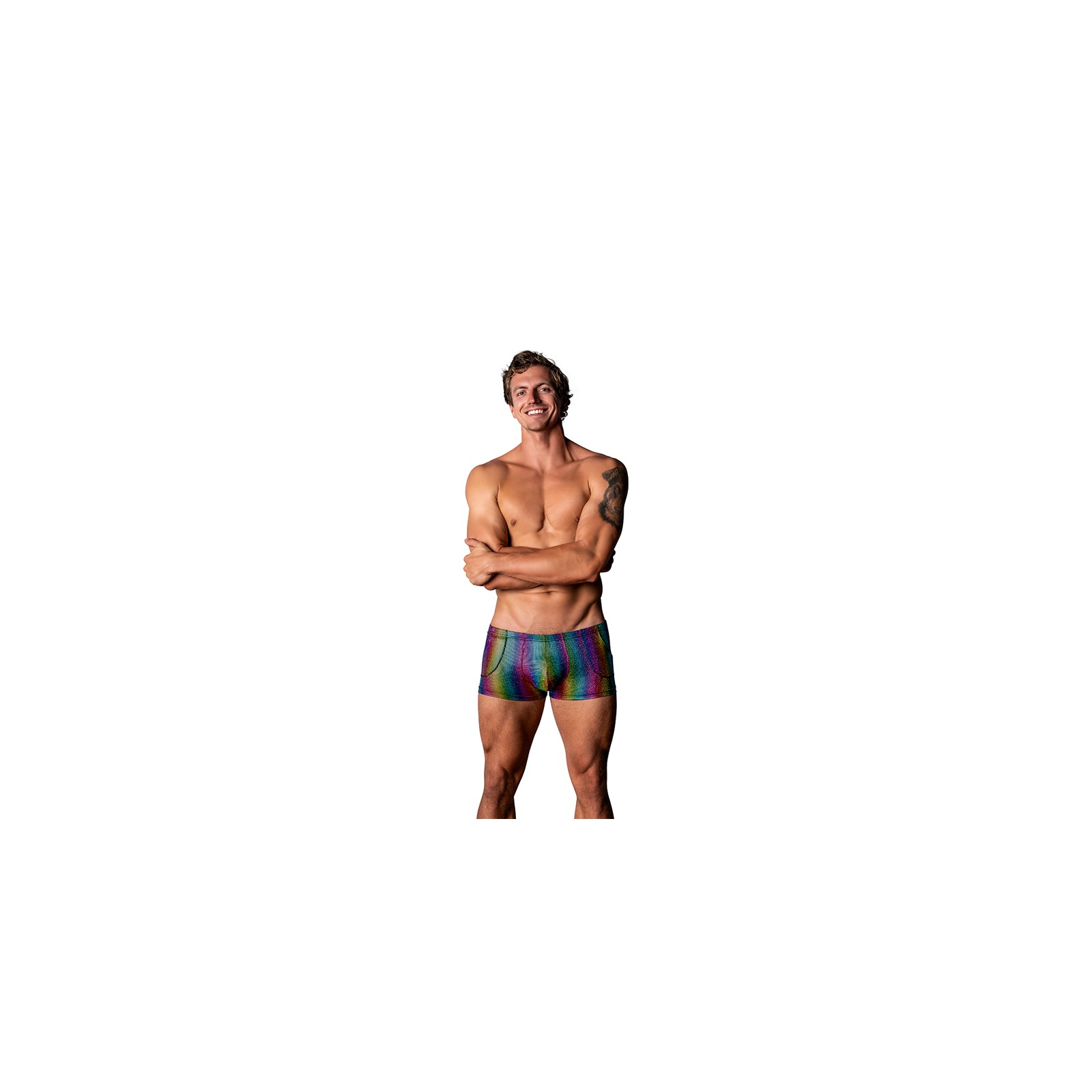 Male Power Rainbow Pocket Shorts M