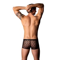 Male Power Love Star Short with Ring Black M - Stylish and Bold