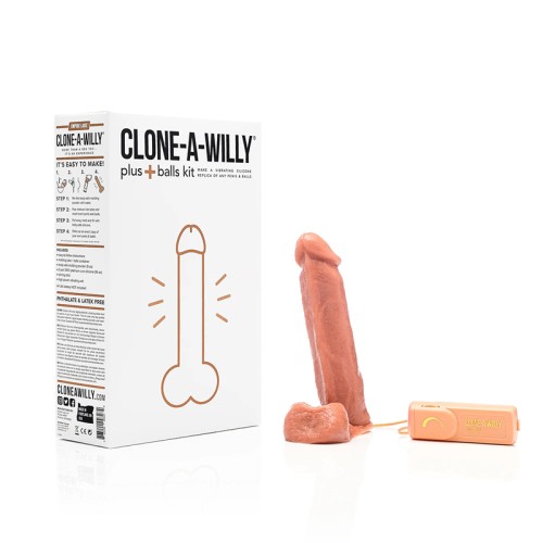 Kit de Moldeo Clone-A-Willy Plus con Testículos - Crea Tu Propio