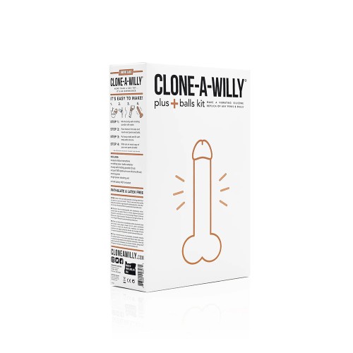 Kit de Moldeo Clone-A-Willy Plus con Testículos - Crea Tu Propio