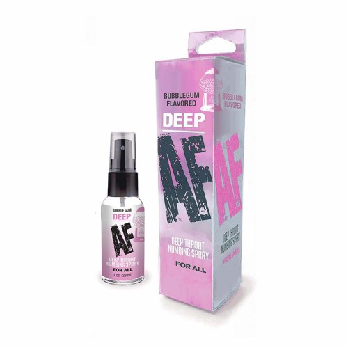 Deep AF Numbing Throat Spray Bubblegum 1 oz.