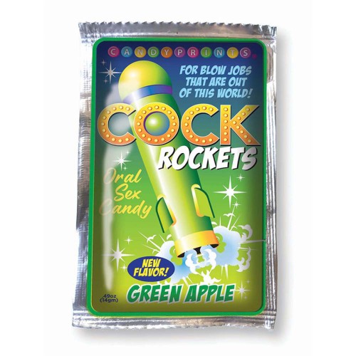 Cock Rockets Caramelo Oral Manzana Verde