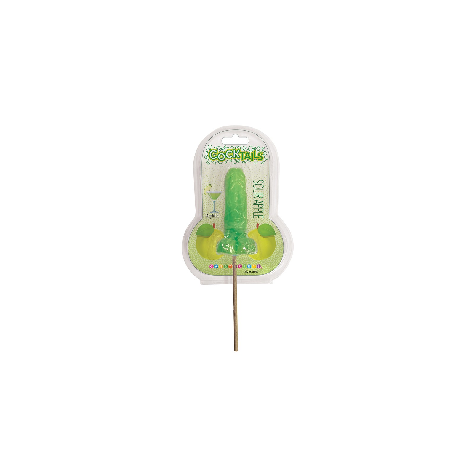 Cocktails 3D Lollipops - Sour Apple Flavor