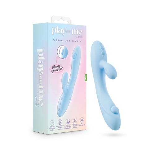 Play With Me Moondust Magic Rabbit Massager Blue