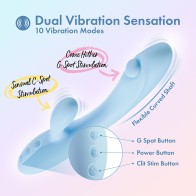 Play With Me Moondust Magic Rabbit Massager Blue