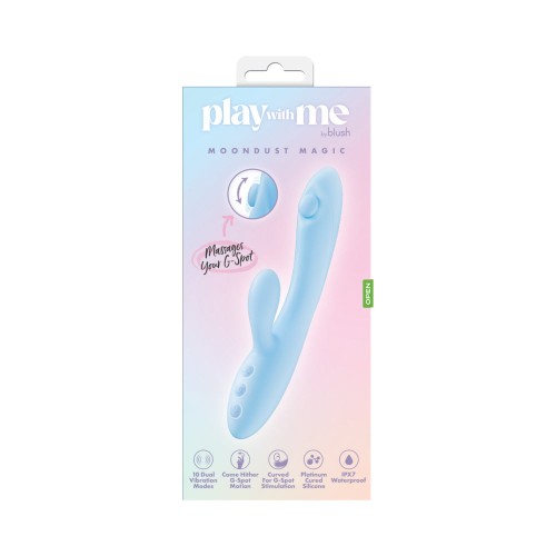 Play With Me Moondust Magic Rabbit Massager Blue