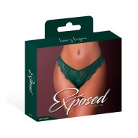 Magic Silk Evermore Split Crotch Panty Emerald L/XL