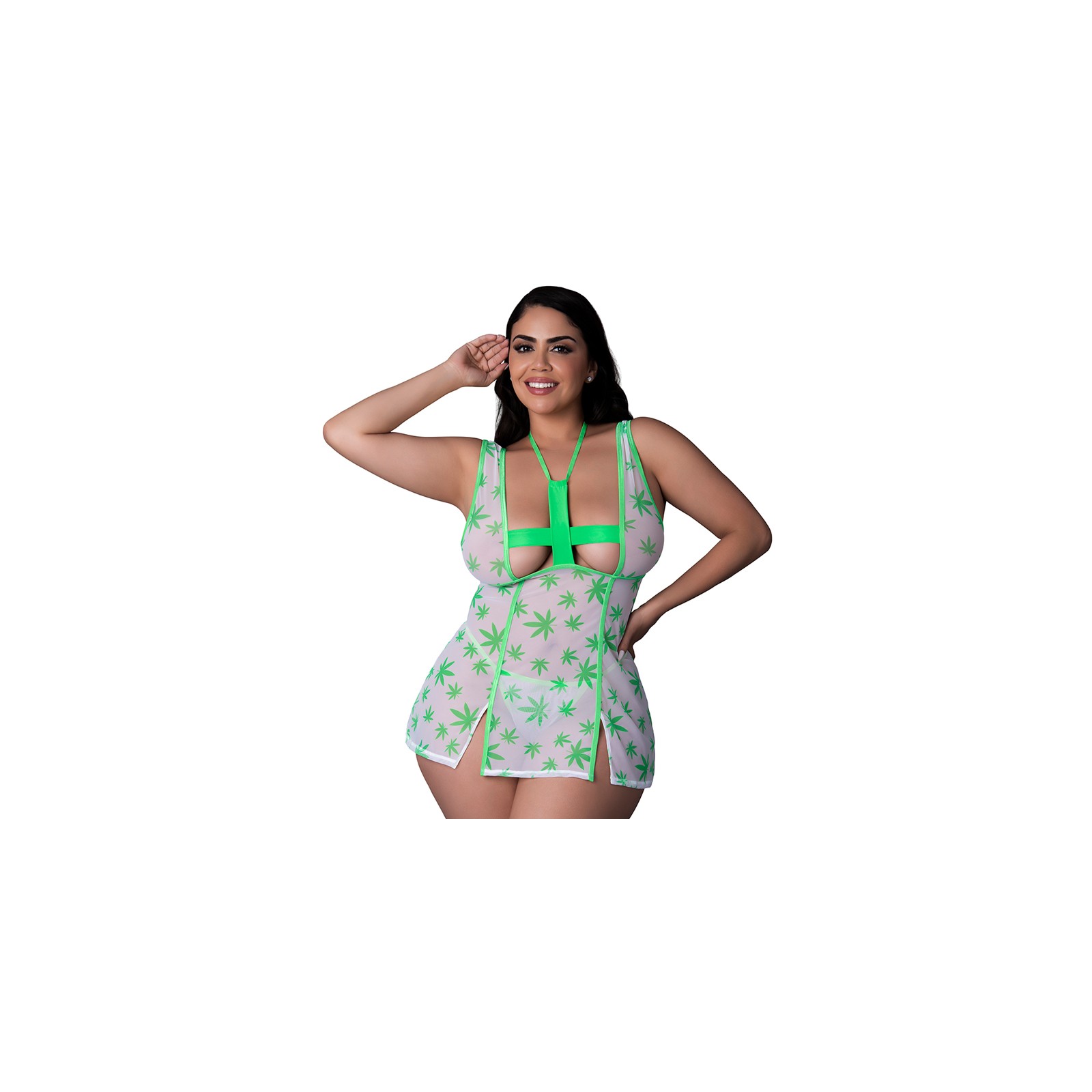 Disfraz de Enfermera Cannabis Magic Silk Dress Up Reefer RN Talla Reina