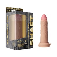 Shaft Vibrating Model J Dual Density Silicone Dildo