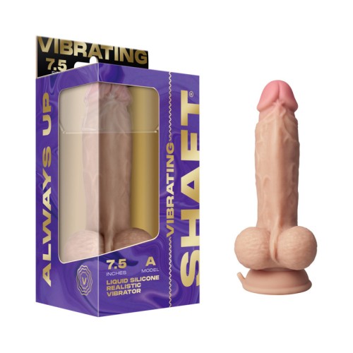 Shaft Vibrating Model A Dual Density Silicone Dildo