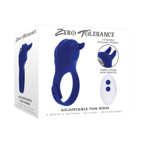 Anillo Divertido Ajustable Zero Tolerance C-Ring Vibrante Recargable