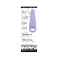 Evolved Tart Teaser Rechargeable Vibrating Wedge Silicone Purple