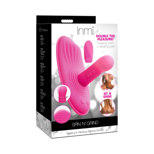 Inmi Spin 'N' Grind Rotating Vibrating Silicone Grinder for Ultimate Pleasure