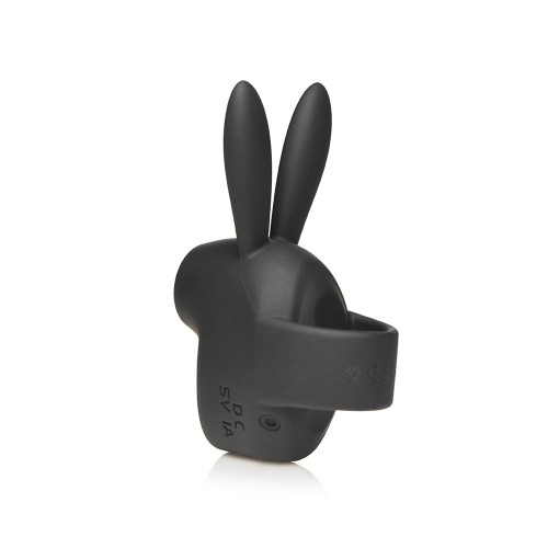 Shegasm Sucky Bunny Clit Stimulator Black - Adorable Pleasure