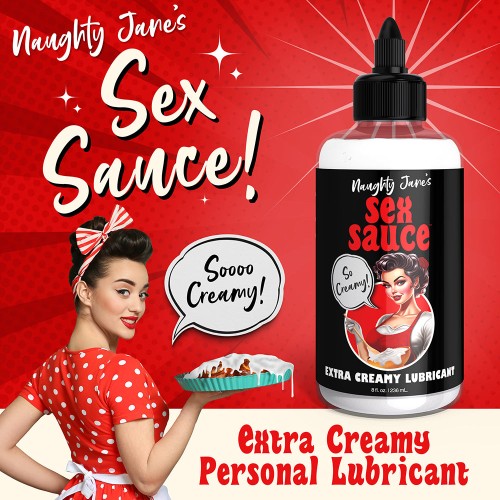 Lubricante Extra Cremoso Sex Sauce de Naughty Jane 8 oz