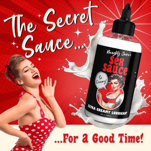 Naughty Jane's Extra Creamy Sex Sauce Lubricant 8 oz