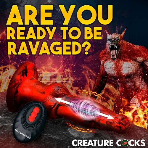 Creature Cocks Hell Wolf Thrusting & Vibrating Silicone Dildo - Ultimate Pleasure Experience