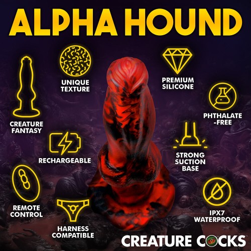 Creature Cocks Hell Wolf Thrusting & Vibrating Silicone Dildo - Ultimate Pleasure Experience