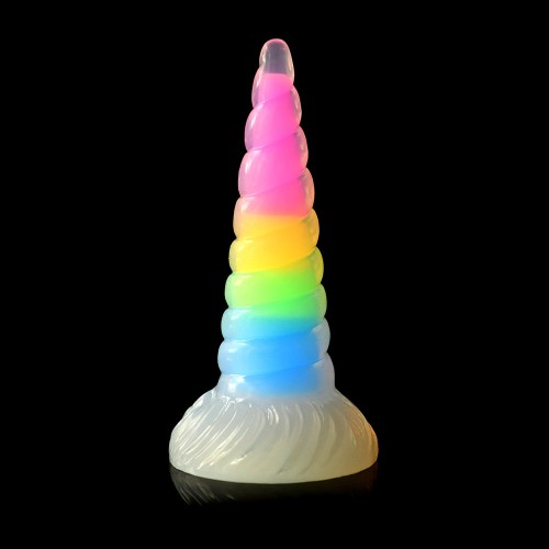 Dildo Uni-Glow que Brilla en la Oscuridad de Creature Cocks