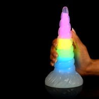 Dildo Uni-Glow que Brilla en la Oscuridad de Creature Cocks