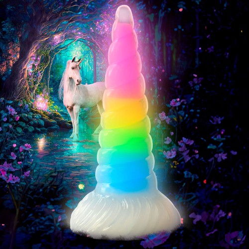 Dildo Uni-Glow que Brilla en la Oscuridad de Creature Cocks