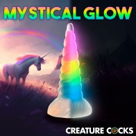 Dildo Uni-Glow que Brilla en la Oscuridad de Creature Cocks