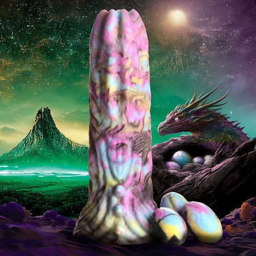 Creature Cocks Dragon Spawn Silicone Dildo with Eggs