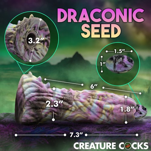 Creature Cocks Dragon Spawn Silicone Dildo with Eggs