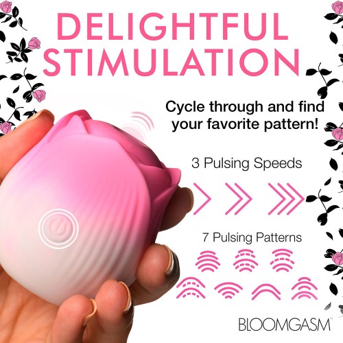 Bloomgasm Throbbing Rose Stimulator for Intense Pleasure