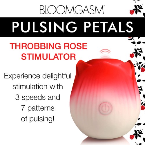 Bloomgasm Pulsing Petals Rose Stimulator