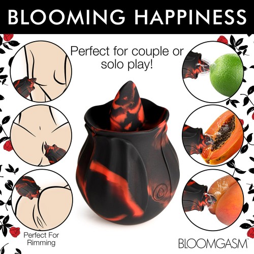 Bloomgasm Rimming Rose Beso Negro para el Placer Extremo