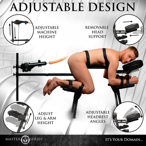 Master Series Obedience Bench with Sex Machine