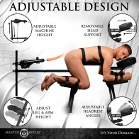 Master Series Obedience Bench with Sex Machine