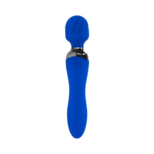 Selopa Blue Belle Dual-Ended Wand Vibrator Rechargeable - Silicone