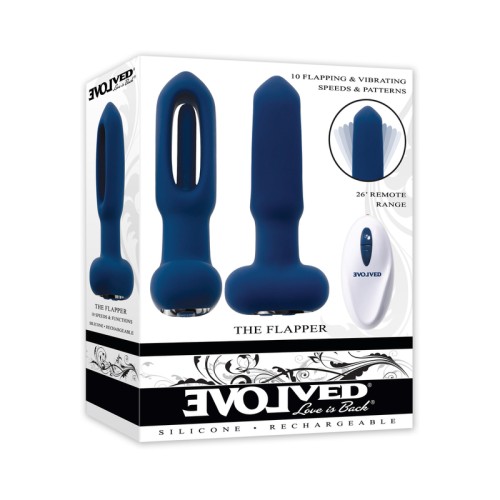 Evolved The Flapper Rechargeable Vibrator with Remote