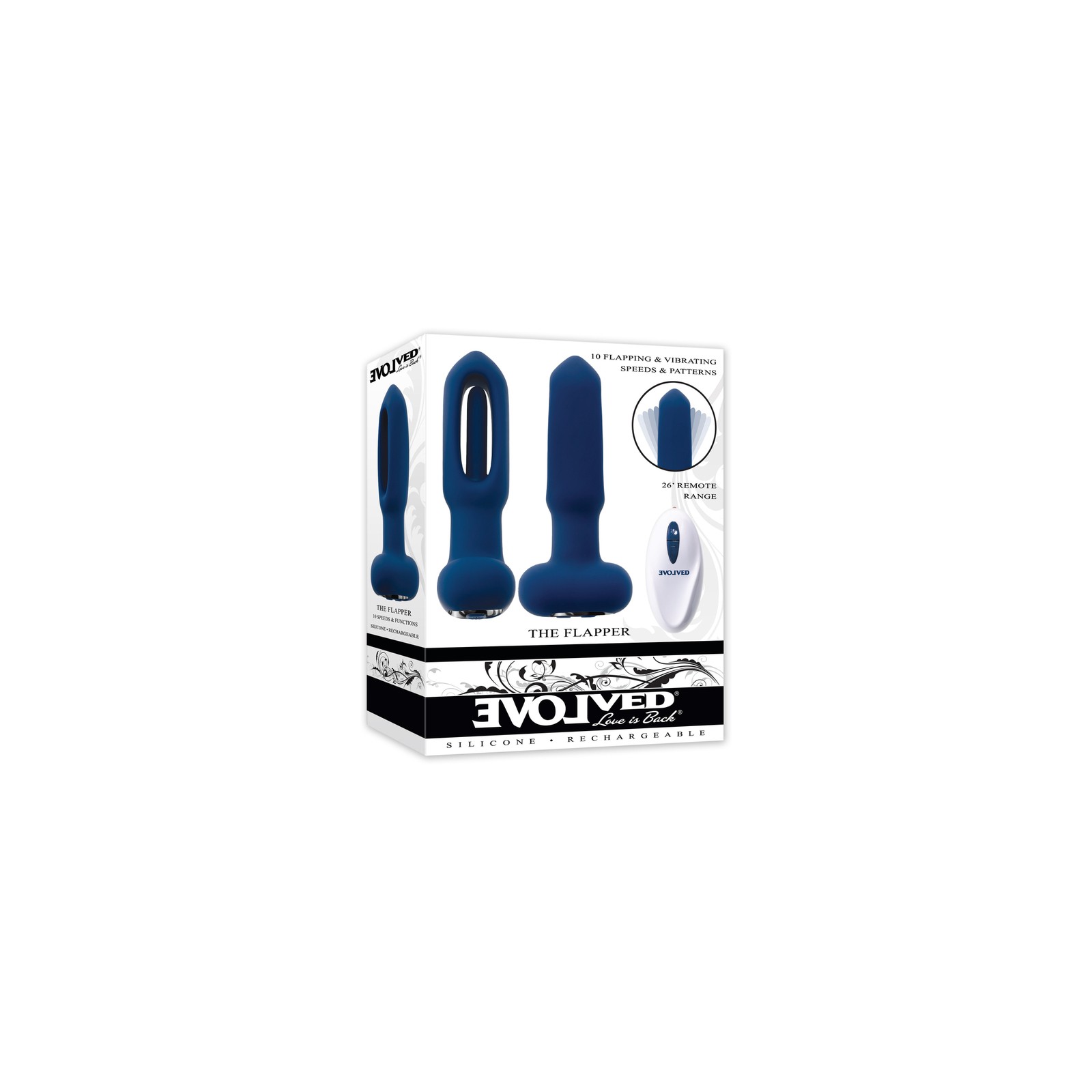 Evolved El Flapper Vibrador Recargable con Control Remoto