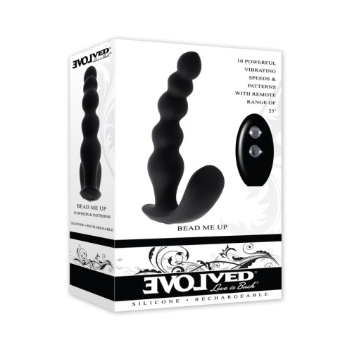 Evolved Bead Me Up Prostata Recargable Negro