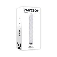 Playboy In A Twist Rechargeable Glass Vibrator for Ultimate Pleasure