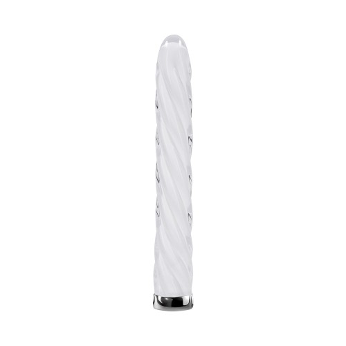 Playboy In A Twist Rechargeable Glass Vibrator for Ultimate Pleasure