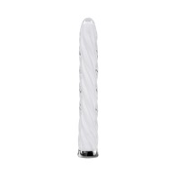 Playboy In A Twist Rechargeable Glass Vibrator for Ultimate Pleasure