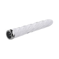 Vibrador de Cristal In A Twist Recargable de Playboy para placer máximo