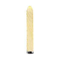 Playboy Giro del Destino Vibrador de Vidrio Recargable Amarillo