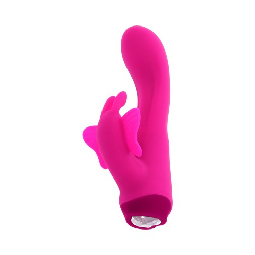 Selopa Butterfly Love Rechargeable Vibrating Dual Stimulator Pink