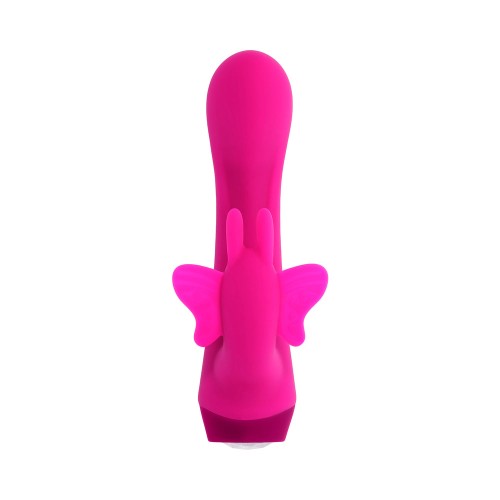 Selopa Butterfly Love Rechargeable Vibrating Dual Stimulator Pink