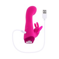 Selopa Butterfly Love Rechargeable Vibrating Dual Stimulator Pink