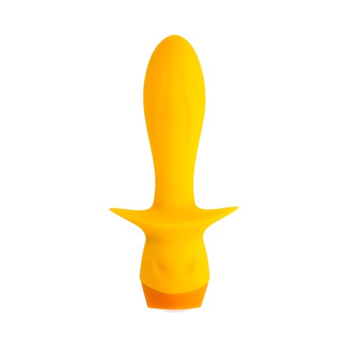 Plug Vibrador Recargable Selopa Mellow Yellow en Amarillo