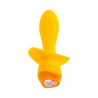 Plug Vibrador Recargable Selopa Mellow Yellow en Amarillo