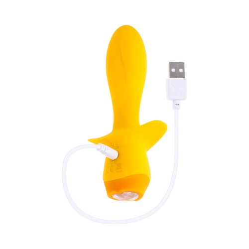 Plug Vibrador Recargable Selopa Mellow Yellow en Amarillo